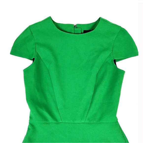 ASOS Sheath Dress Asymmetric Tulip Hem Green 💚 XS 2 - Picture 4 of 7